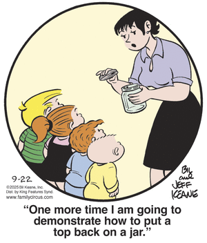 click or tap to zoom Family Circus for 9/22/2025
