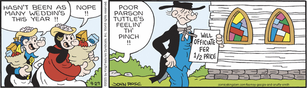 Barney Google And Snuffy Smith for 9/27/2025