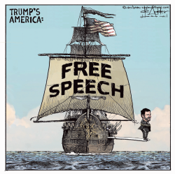 Jimmy Kimmel walks the plank
