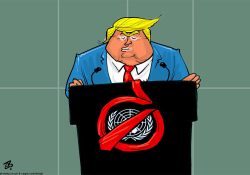Trump Speech UN Red Necktie Auditorium