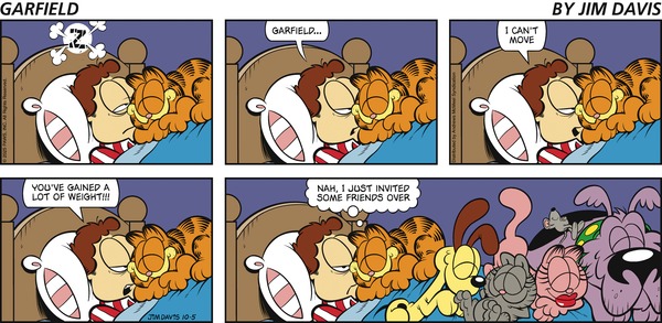 click or tap to zoom Garfield for 10/5/2025