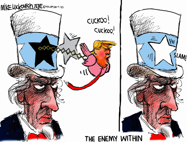 Mike Luckovich for 10/1/2025