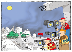 HOW THE PRESS SEES THE WAR IN GAZA