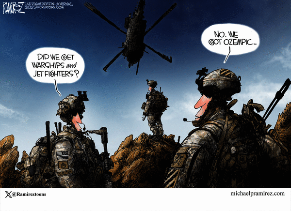 click or tap to zoom Michael Ramirez for 10/8/2025