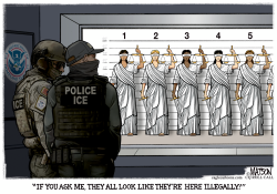 click or tap to zoom ICE Agents Identify Illegal Lady Justices