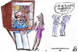 SUBSTACK PERSONALITY AT A PARTY