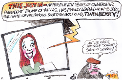 TRUMP CAN'T SPELL NAME OF HIS GOLF COURSE