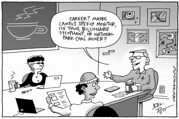 click or tap to zoom Joel Pett for 10/9/2025