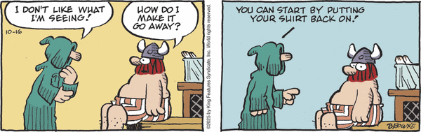 click or tap to zoom Hagar the Horrible for 10/16/2025