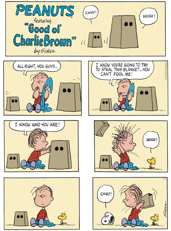 click or tap to zoom Peanuts for 10/19/2025