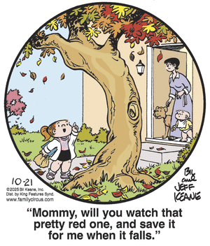 click or tap to zoom Family Circus for 10/21/2025