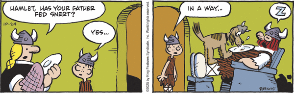 click or tap to zoom Hagar the Horrible for 10/24/2025