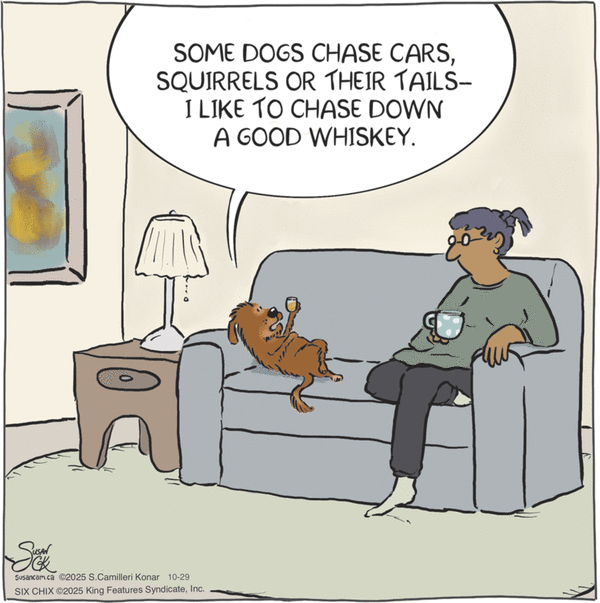 click or tap to zoom Six Chix for 10/29/2025