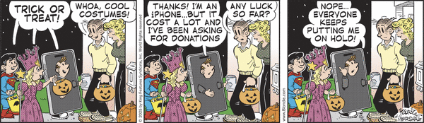 click or tap to zoom Blondie for 10/31/2025