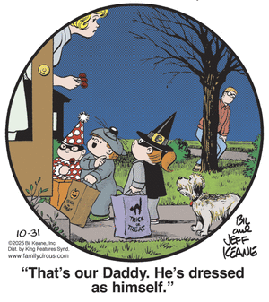 click or tap to zoom Family Circus for 10/31/2025