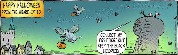 click or tap to zoom Wizard of Id for 10/31/2025