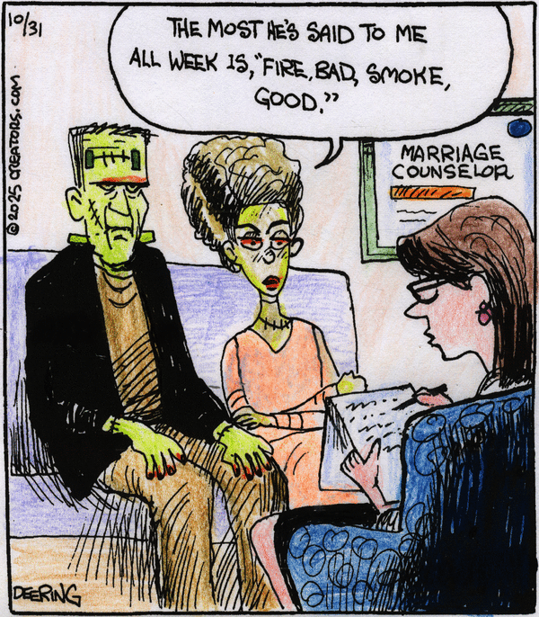 click or tap to zoom Strange Brew for 10/31/2025