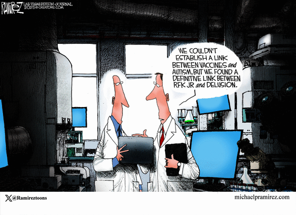 Michael Ramirez for 11/24/2025