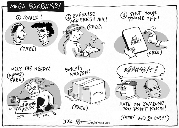 Joel Pett for 11/25/2025