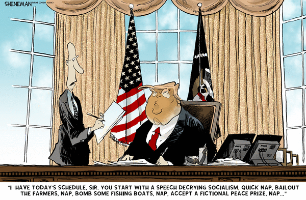 Drew Sheneman for 12/9/2025