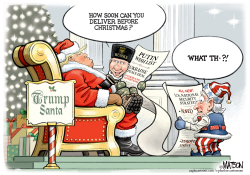 Putin's Wish List For Santa Trump