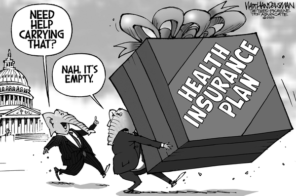 Walt Handelsman for 12/12/2025