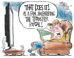 Fans entering the transfer portal