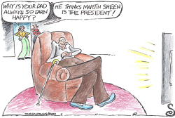 OLD MAN WATCHES THE WEST WING