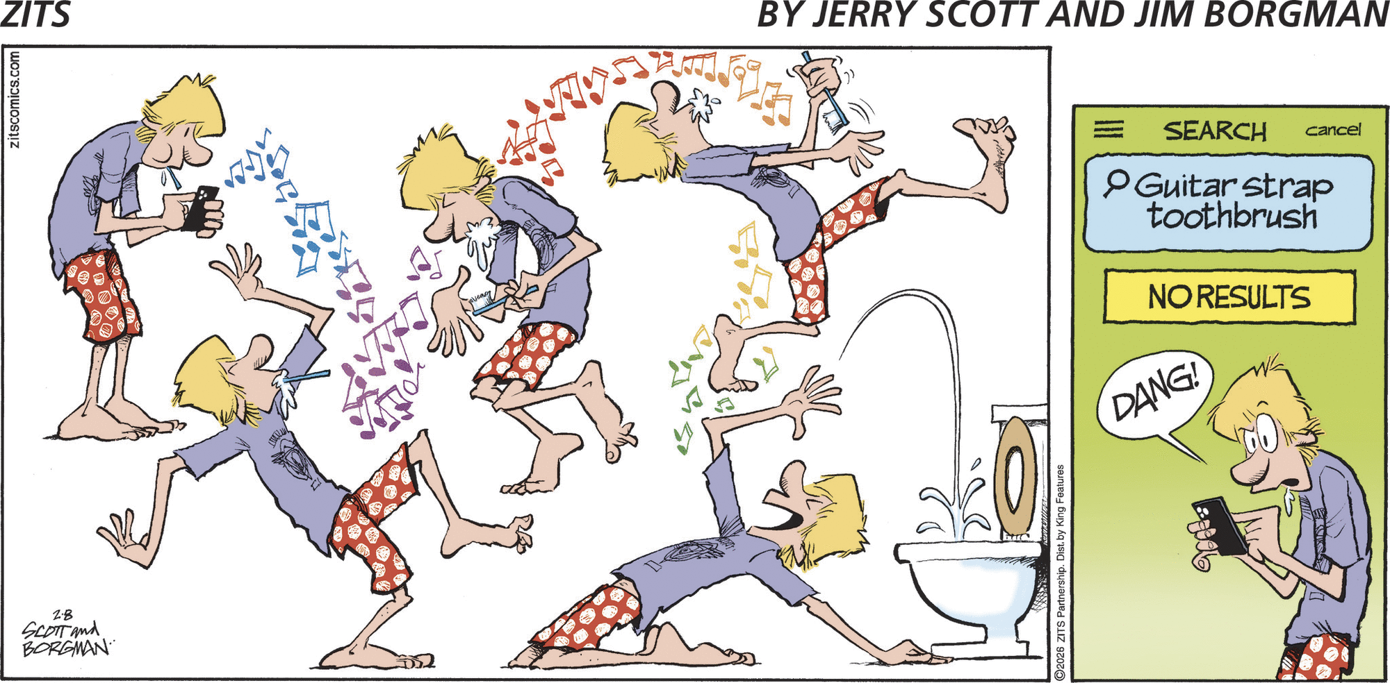 Zits by Jerry Scott and Jim Borgman for Sun, 08 Feb 2026