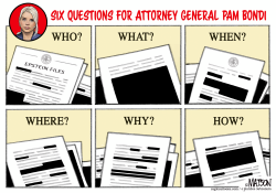 Six Questions For AG Pam Bondi
