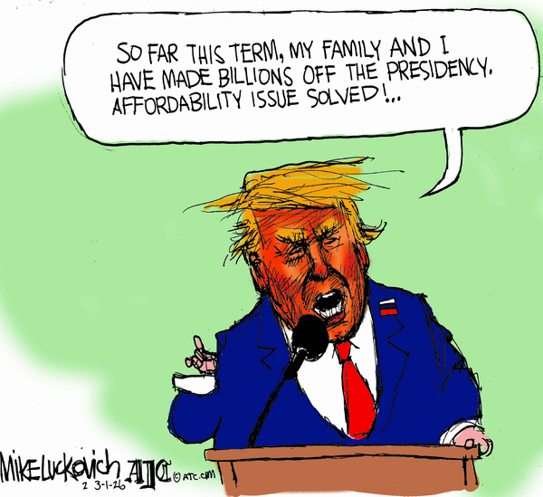 Mike Luckovich for 3/1/2026