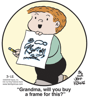 Family Circus for 3/12/2026