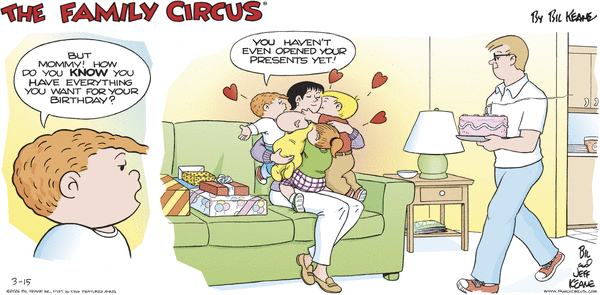 Family Circus for 3/15/2026