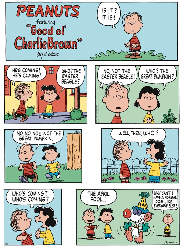 Peanuts for 3/29/2026