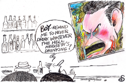 HEGSETH ON TV IN BAR