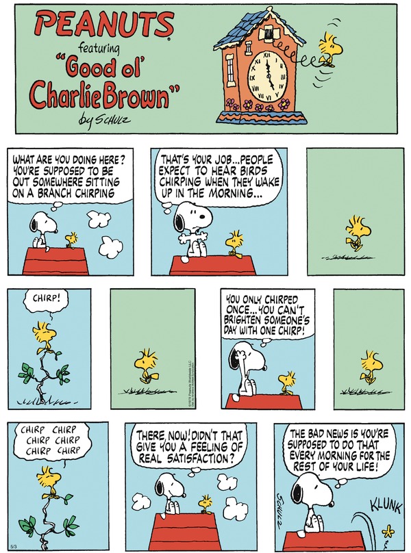 Peanuts for 5/3/2026