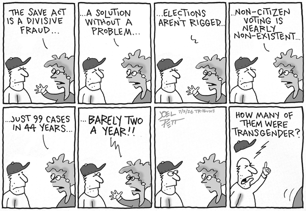 Joel Pett for 7/2/2026