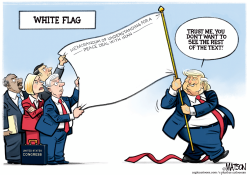 Trump Waves White Flag Peace Deal