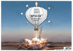 SpaceX Hot Air Balloon Stock Launch