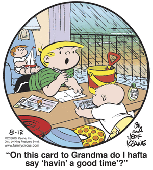 Family Circus for 8/12/2026