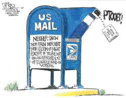 USPS Mailbox Rejects Mail-In Ballot