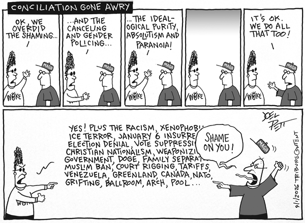 Joel Pett for 9/1/2026