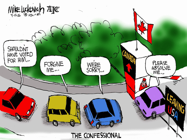 Mike Luckovich for 9/13/2026