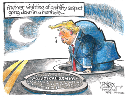 Trump Looks Into Political Sewer