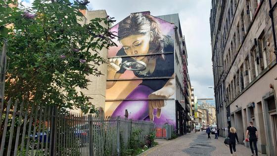 Some companies offer tours that let you explore Glasgow’s many murals. (Jessica Shaw, Rick Steves’ Europe)