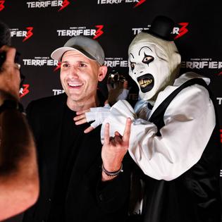 Bang Showbiz / Damien Leone at Terrifier 3 premiere in London