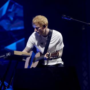 Bang Showbiz / Ed Sheeran is selling off his paintings to raise money for charity.