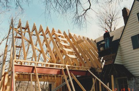 This is a steep 17:12 pitch roof I built in 1991. It has a unique structural component to ensure the roof doesn’t collapse. (Tim Carter/Tribune Content Agency/TNS)