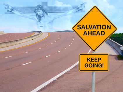 Salvation road sign. Dreamstime/TCA