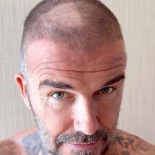 Bang Showbiz / David Beckham has been left with a glaring bald spot after a DIY haircut went wrong